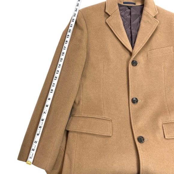 J.CREW Ludlow Wool and Cashmere Blend Quilted Lined Classic Coat Camel Tan 36S - Picture 14 of 15